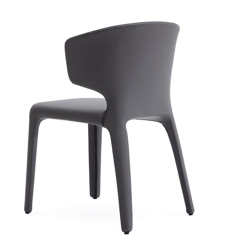 Glam Armless Dining Chairs Wingback Side Chair with Stainless Steel Legs Clearhalo 'Dining Chairs' 'Dining Tables & Seating' 'dining_chair' 'furn' 'furn_dining_chair' 'Furniture' 'furniture_dining_chair' 'Kitchen & Dining Furniture' 1200x1200_588528e7-27ca-4ce3-9676-3fd0834372c1