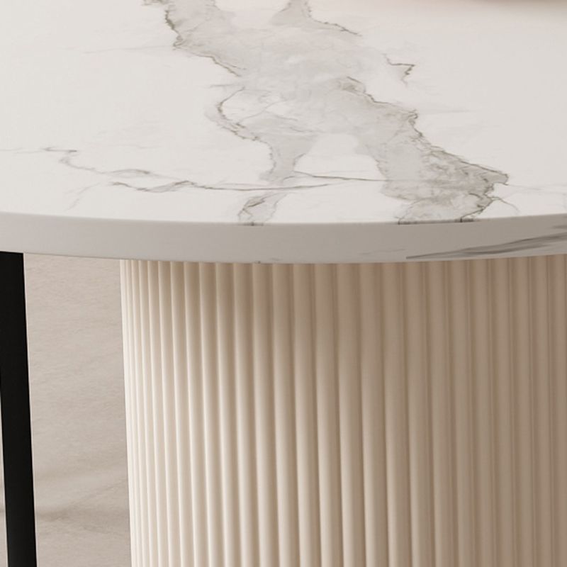 Eigentijdse stijl dineren gesinterde stenen tafel metalen tafel voor keuken