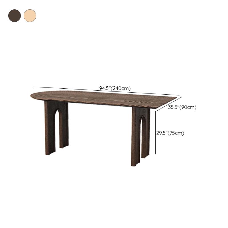 Solid Wood Dining Room Dinner Kitchen Table Contemporary Dining Table Clearhalo 'Dining Tables & Seating' 'Dining Tables' 'dining_table' 'furn' 'furn_dining_table' 'Furniture' 'Kitchen & Dining Furniture' 1200x1200_58871895-8a47-46c3-ae73-60bb1aa1149f