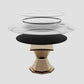 Round Dinette Table Traditional Luxury Dining Site Table with Pedestal Base Clearhalo ' dining_table' 'Dining Tables & Seating' 'Dining Tables' 'furn' 'furn_dining_table' 'Furniture' 'furniture_dining_table' 'Kitchen & Dining Furniture' 'kitchen&dining_furn' 'kitchen' 'kitchen_dining_table' 1200x1200_58874007-e3c3-4726-98bb-c77a8e9f4e26