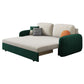 31.49" Wide Sleeper Sofa Velvet Detachable Mattress Sofa Bed with Storage