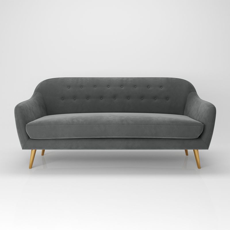 アパートのために房状のバックを備えたモダンフレアアームソファ32.28 "h