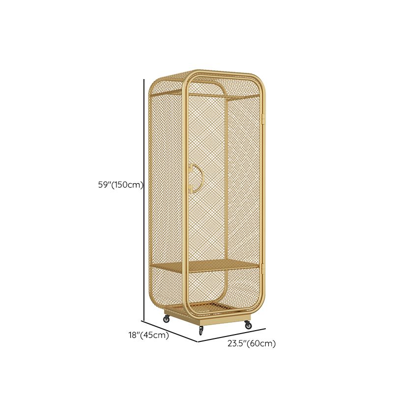 Metal Storage Cabinet Industrial Wardrobe Armoire with Garment Rod Clearhalo 'Armoires & Wardrobes' 'armoires_wardrobes' 'Bedroom Furniture' 'furn' 'furn_armoires_wardrobes' 'Furniture' 1200x1200_58883d2e-8b99-497e-97cf-84cfa1e72af0