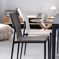 Faux Leather and Metal Dining Room Chair Contemporary Side Chair Clearhalo 'Dining Chairs' 'Dining Tables & Seating' 'dining_chair' 'furn' 'furn_dining_chair' 'Furniture' 'Kitchen & Dining Furniture' 1200x1200_588908e9-93f1-4102-a75d-9596b895c109