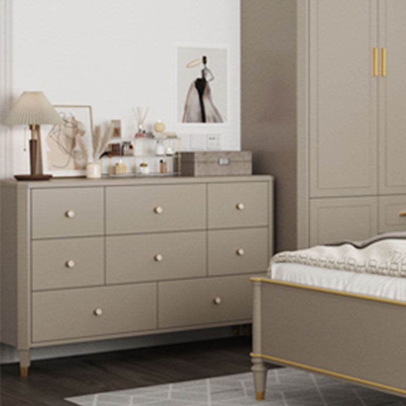 Contemporary Horizontal Double Dresser Storage Dresser with Drawers for Home Clearhalo 'Bedroom Furniture' 'Dressers & Chests' 'dressers_chests' 'furn' 'furn_dressers_chests' 'Furniture' 1200x1200_588ac14f-9712-454c-be53-d33238c19a0f