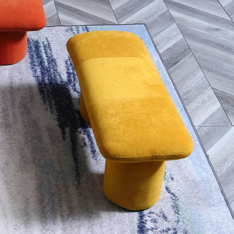 Modern Velvet Boucle Pouf Plain Rectangle Water Resistant Sherpa Pouf Clearhalo 'furn' 'furn_ottomans_poufs' 'Furniture' 'Living Room Furniture' 'Ottomans & Poufs' 'ottomans_poufs' 1200x1200_588b04fe-e23d-4a76-9154-411075866a54