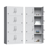Contemporary Style Metal Wardrobe White Colour Wardrobe Closet for Home Clearhalo 'Armoires & Wardrobes' 'armoires_wardrobes' 'Bedroom Furniture' 'furn' 'furn_armoires_wardrobes' 'Furniture' 1200x1200_588b0fb7-bf23-4441-a8c9-1984602d3b98