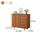 Armoire à accent en bois rectangle avec 5 tiroirs et armoire latérale des jambes droites