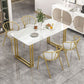 Nordic Rectangle Stone Dining Table 1/5/7 Pieces Dining Set for Dining Room Clearhalo 'Dining Room Sets' 'Dining Tables & Seating' 'dining_room_set' 'furn' 'furn_dining_room_set' 'Furniture' 'Kitchen & Dining Furniture' 1200x1200_588d10e7-d359-4652-8194-45e88d34d059