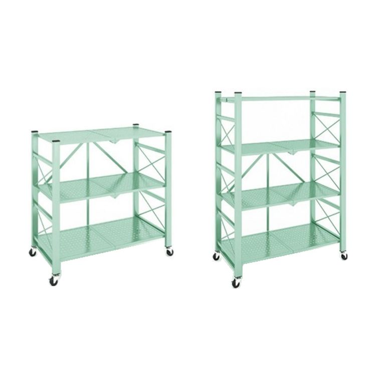 Folding Steel Industrial Etagere Bookshelf Open Bookshelf with Caster Wheels Clearhalo 'Bookcases' 'furn' 'furn_bookcases' 'Furniture' 'furniture_bookcases' 'Office Furniture' 1200x1200_588daa52-2d2f-44c6-9e8f-02f5add04093