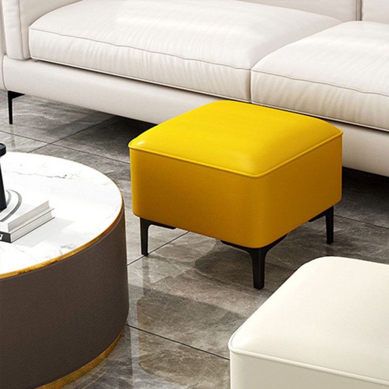 Water Resistant Modern Ottoman Whole Colored Faux Leather Square Ottoman Clearhalo 'furn' 'furn_ottomans_poufs' 'Furniture' 'Living Room Furniture' 'Ottomans & Poufs' 'ottomans_poufs' 1200x1200_588e344d-86ff-452b-9fbd-fd0c2131aa07