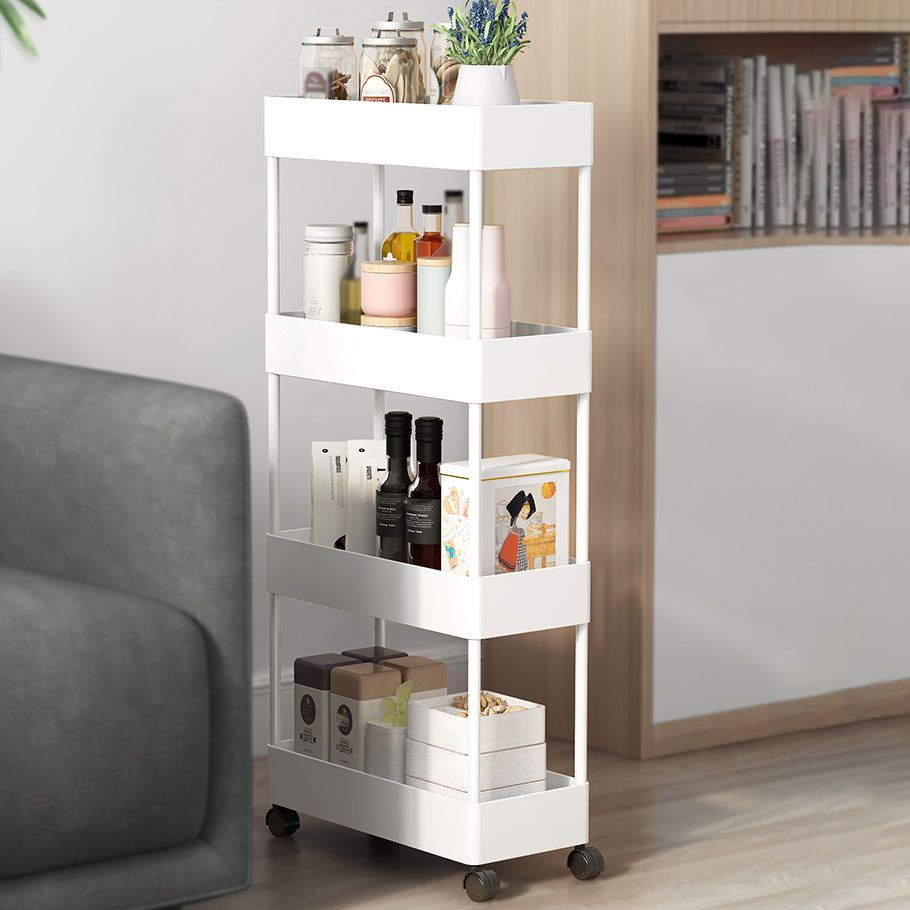 Scandinavian Etagere Bookshelf Metal Frame Plastic Shelf Bookshelf with Caster Wheels Clearhalo 'Bookcases' 'furn' 'furn_bookcases' 'Furniture' 'furniture_bookcases' 'kitchen' 'kitchen_bookcases' 'Living Room Furniture' 'Office Furniture' 1200x1200_588e662e-8c53-44f8-8c42-f471d7adfbfb