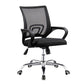 Silla de oficina giratoria contemporánea, escritorio de microfibra, silla con respaldo medio