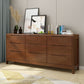 Modern Style Sideboard Buffet with Rubberwood Solid Wood Drawers and Storage Sideboard Clearhalo 'buffet_sideboard' 'Buffets & Sideboards' 'Furniture' 'furniture_buffet_sideboard' 'Kitchen & Dining Furniture' 1200x1200_588ea8d0-bb40-4b1b-8010-014a32a4c56e