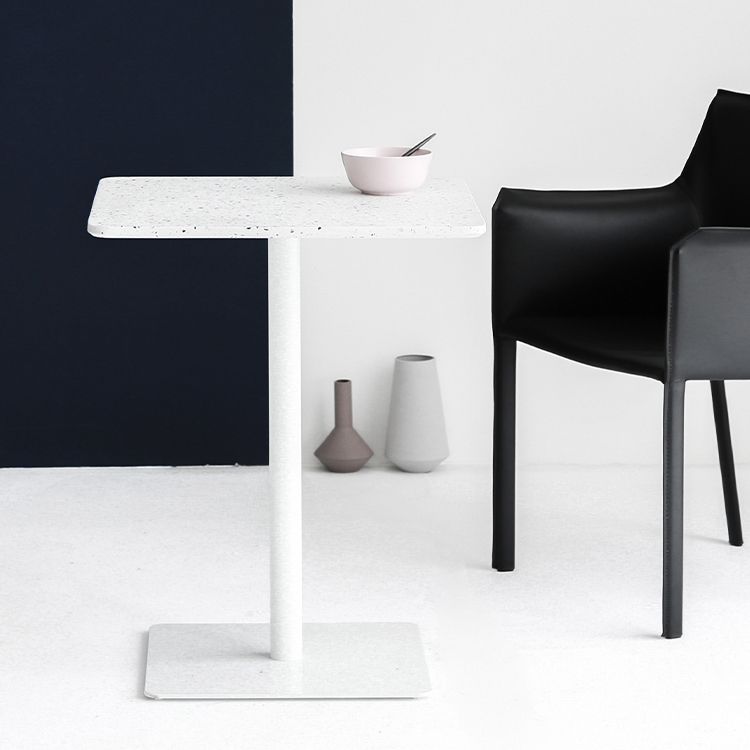 Metal Industrial Square Dining Table Concrete Top Table with Pedestal Base Clearhalo ' dining_table' 'Dining Tables & Seating' 'Dining Tables' 'furn' 'furn_dining_table' 'Furniture' 'furniture_dining_table' 'Kitchen & Dining Furniture' 'kitchen&dining_furn' 'kitchen' 'kitchen_dining_table' 1200x1200_5892d562-5440-4fe4-88d6-ba707adde4d2