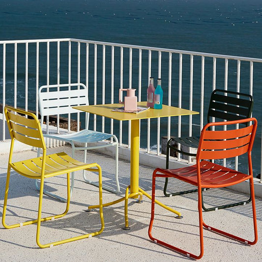 Glam Style Metal Side Chair Ladder Back Dining Chair for Patio Clearhalo 'Dining Chairs' 'Dining Tables & Seating' 'dining_chair' 'furn' 'furn_dining_chair' 'Furniture' 'furniture_dining_chair' 'Kitchen & Dining Furniture' 1200x1200_5893733b-7ed6-430c-887f-af9e592b0fda