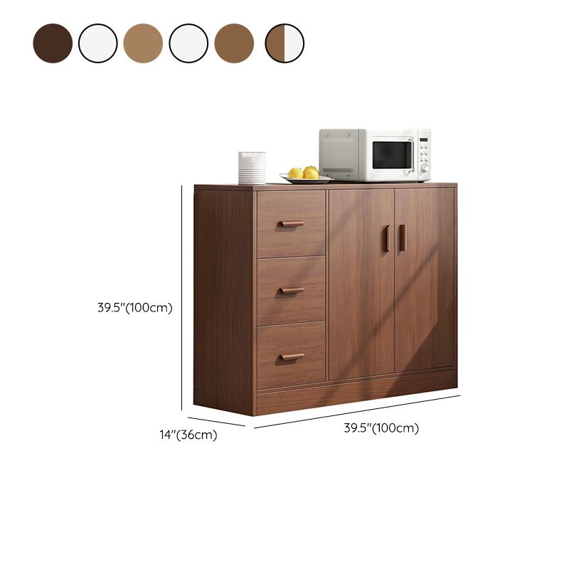 Holzseitenbrett moderner Sideboard mit Schränken und Schubladen