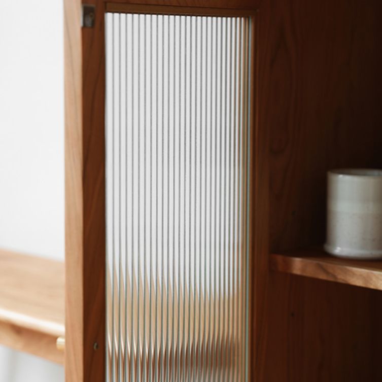 Gabinete del aparador de pino lateral contemporáneo con cajones para el comedor