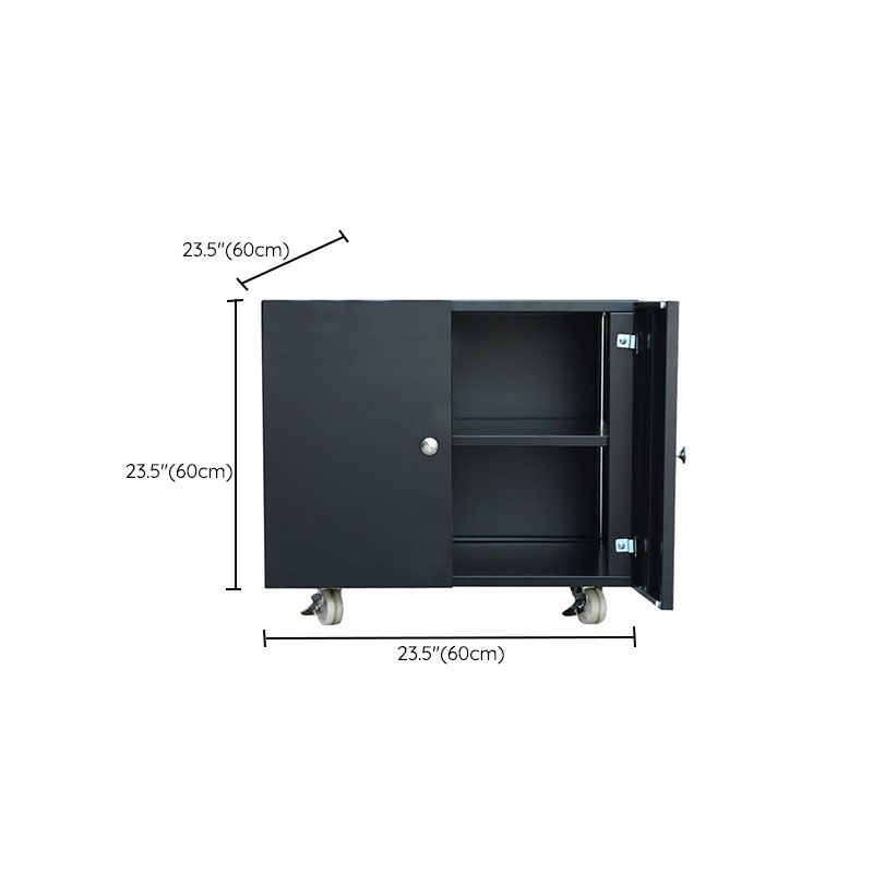 Office Metal Cabinet Modern Locking Drawers File Cabinet with Castors Clearhalo 'Filing Cabinets' 'filling_cabinets' 'furn' 'furn_filling_cabinets' 'Furniture' 'Office Furniture' 1200x1200_5893f8fe-ab69-4509-8a6e-0c4ecb5562b1