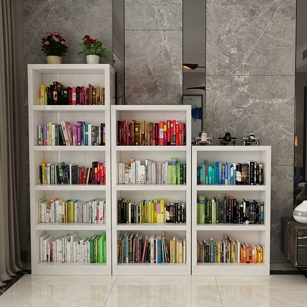 Witte moderne stijl boekenplank ingenieur houten boekenkast voor thuis