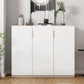 Glam Style Sideboard Table with Locking Drawers Storage Sideboard for Dining Room Clearhalo 'buffet_sideboard' 'Buffets & Sideboards' 'Furniture' 'furniture_buffet_sideboard' 'Kitchen & Dining Furniture' 1200x1200_58945ad0-efa4-418e-b5bd-86d1fe583d9d