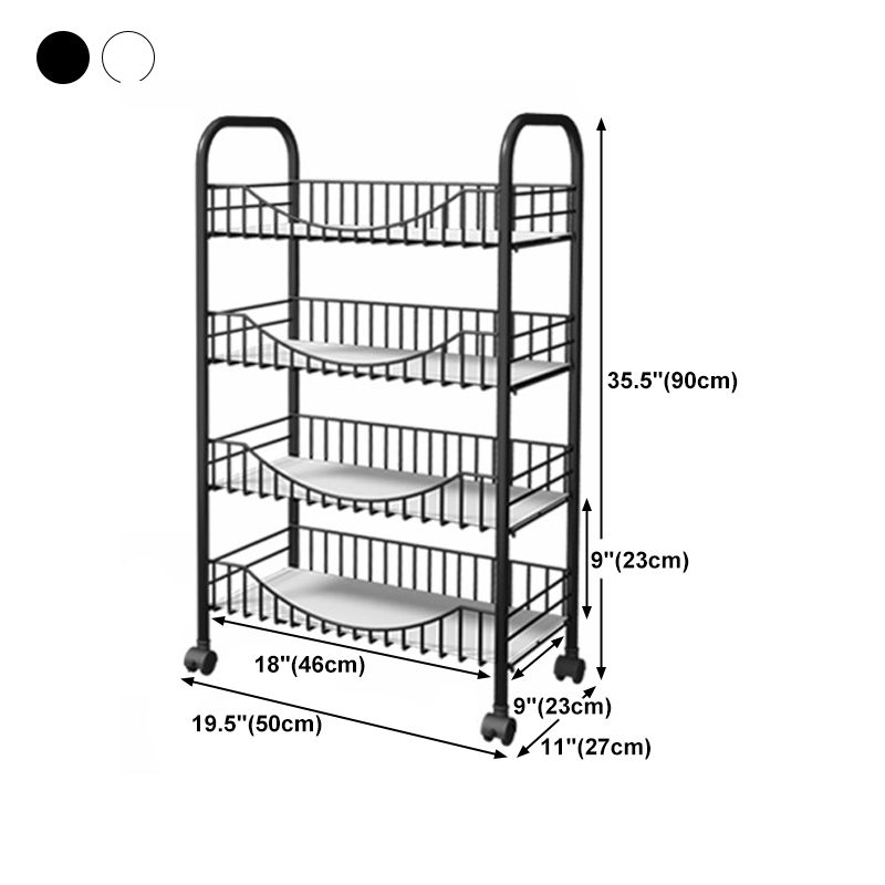 10.63 "W libreria in stile contemporaneo con le ruote per l'home office