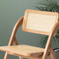 Contemporary Style Chair Armless Folding Chair with Wood Legs for Home