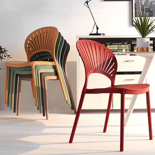 Modern Plastic Windsor Back Side Chair 33"H Dining Chair for Restaurant Clearhalo ' kitchen&dining_furn' 'Dining Chairs' 'Dining Tables & Seating' 'dining_chair' 'furn' 'furn_dining_chair' 'Furniture' 'furniture_dining_chair' 'Kitchen & Dining Furniture' 'kitchen' 1200x1200_589bda7e-6c61-4d7f-91cb-d42d8439f6c9