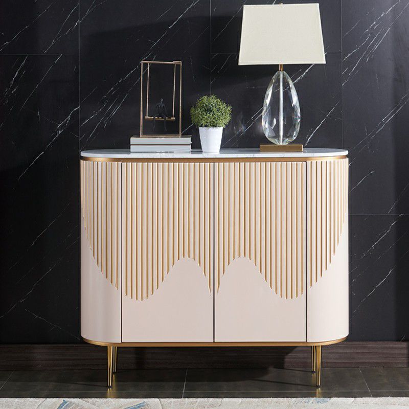 Sideboard a buffet moderni con cassetti in legno ingegnerizzato e deposito per sala da pranzo