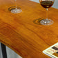 Recangle industriel Table de table à bois massif en bois massif 1/4 pièces Table de comptoir avec tabourets hauts