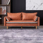 Mid Century Modern 28.3"H Faux Leather Square Arm Sofa for Living Room Clearhalo 'furn' 'furn_sofas' 'Furniture' 'furniture_sofas' 'Living Room Furniture' 'Sofa' 'sofas' 1200x1200_589d67b3-e455-4802-9e8c-05799ac6cd65