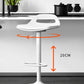 Modern Adjustable Height Swivel Low Back Bar Stools with Metal Base