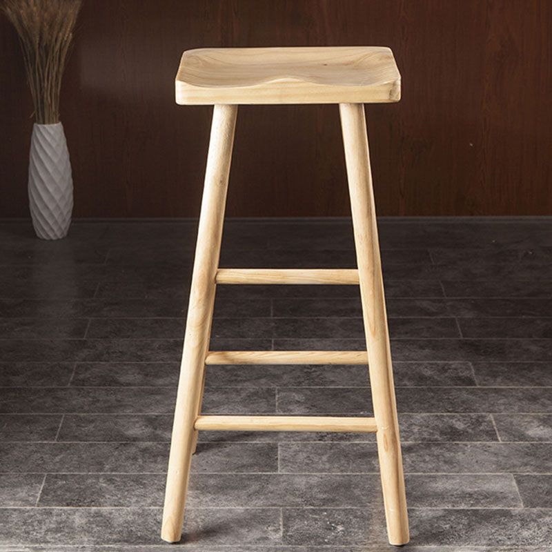 Modern Armless Backless Counter Stool Wood Milk Tea Shop Bar Stool with Seat Clearhalo 'Bar Furniture' 'Bar Stools' 'bar_stools' 'furn' 'furn_bar_stools' 'Furniture' 'furniture_bar_stools' 'Kitchen & Dining Furniture' 1200x1200_58a04f13-0812-4404-8f63-e80adcbde7db