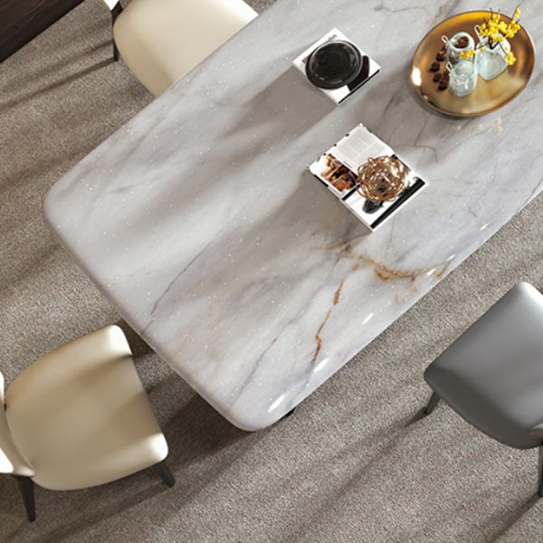 Double Pedestal Dinner Room Kitchen Table Modern Dining Room Table Clearhalo 'Dining Tables & Seating' 'Dining Tables' 'dining_table' 'furn' 'furn_dining_table' 'Furniture' 'Kitchen & Dining Furniture' 1200x1200_58a1fa79-0d7d-476a-8073-c682eae7a302