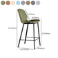Scandinavian Matte Finish Leather Barstool Footrest Living Room Stool Clearhalo 'Bar Furniture' 'Bar Stools' 'bar_stools' 'furn' 'furn_bar_stools' 'Furniture' 'furniture_bar_stools' 'Kitchen & Dining Furniture' 1200x1200_58a4d19b-7b3b-49ea-bc3e-a3186c3c6245