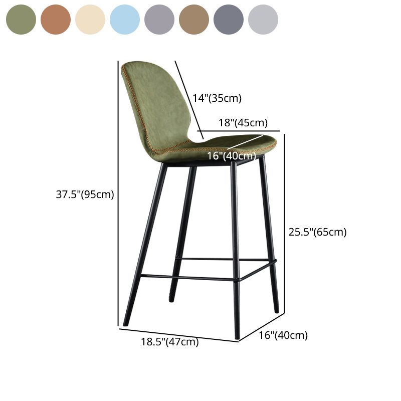 Scandinavian Matte Finish Leather Barstool Footrest Living Room Stool Clearhalo 'Bar Furniture' 'Bar Stools' 'bar_stools' 'furn' 'furn_bar_stools' 'Furniture' 'furniture_bar_stools' 'Kitchen & Dining Furniture' 1200x1200_58a4d19b-7b3b-49ea-bc3e-a3186c3c6245