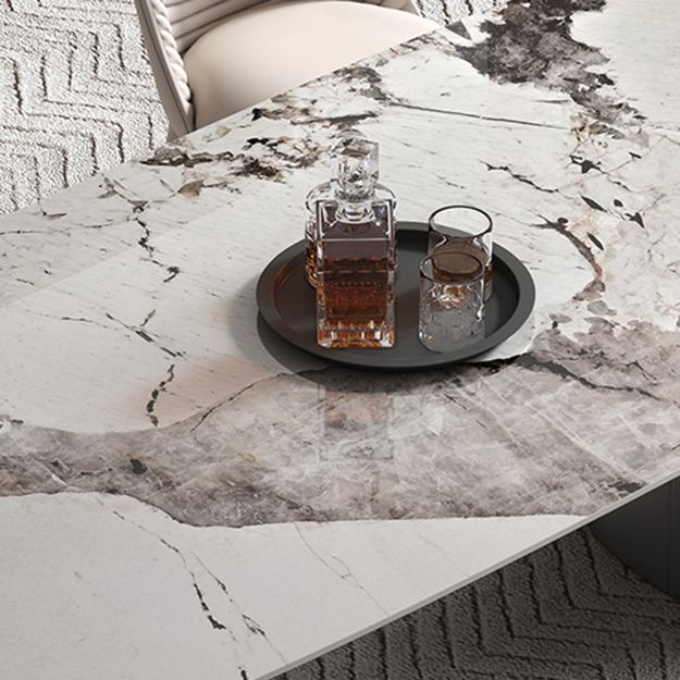 Modern Sintered Stone Top Dining Set Rectangle 1/4/5/6 Pieces Dining Table with Chairs Clearhalo 'Dining Room Sets' 'Dining Tables & Seating' 'dining_room_set' 'furn' 'furn_dining_room_set' 'Furniture' 'furniture_dining_room_set' 'Kitchen & Dining Furniture' 1200x1200_58a4f953-16f6-439a-9981-8be46a3c2274