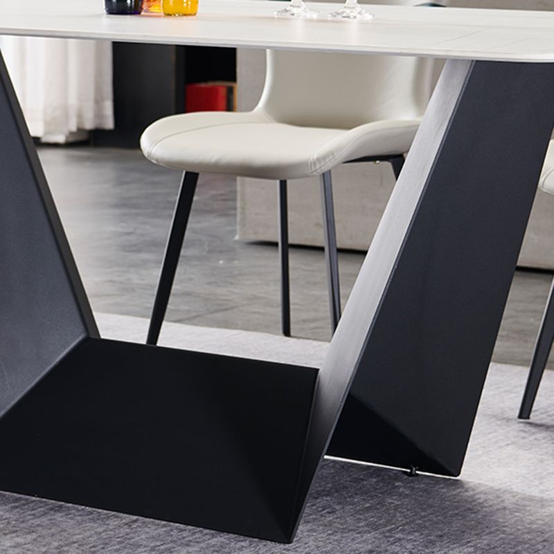 Silla lateral de cuero de color de comedor interior moderno