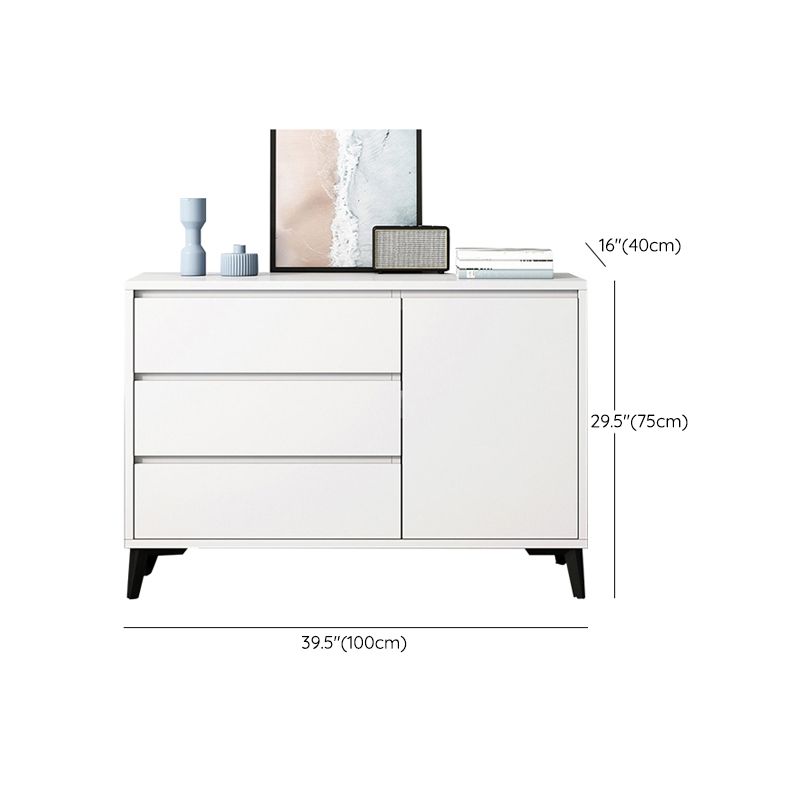 Cofre de almacenamiento de madera fabricado con cómoda moderna de 15,6 pulgadas W