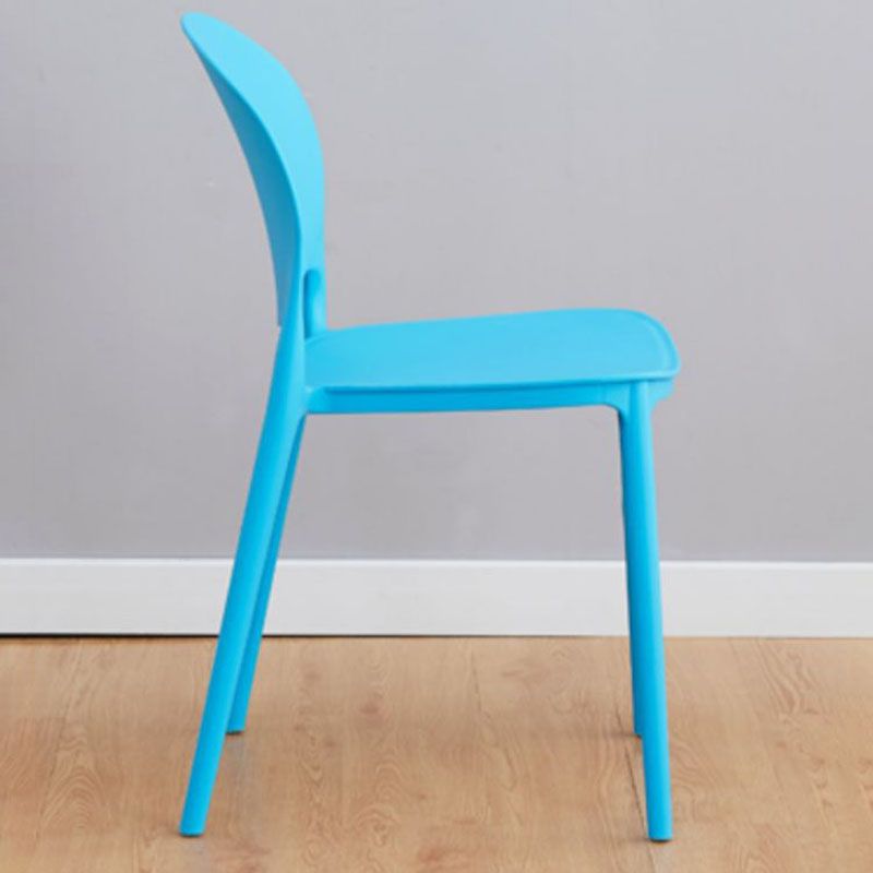 Modern Style Stackable Chair Dining Armless Open Back Chair with Plastic Legs for Kitchen Clearhalo ' kitchen&dining_furn' 'Dining Chairs' 'Dining Tables & Seating' 'dining_chair' 'furn' 'furn_dining_chair' 'Furniture' 'furniture_dining_chair' 'Kitchen & Dining Furniture' 'kitchen' 1200x1200_58a76c4c-ae6a-4f8e-9703-6822c36e1168