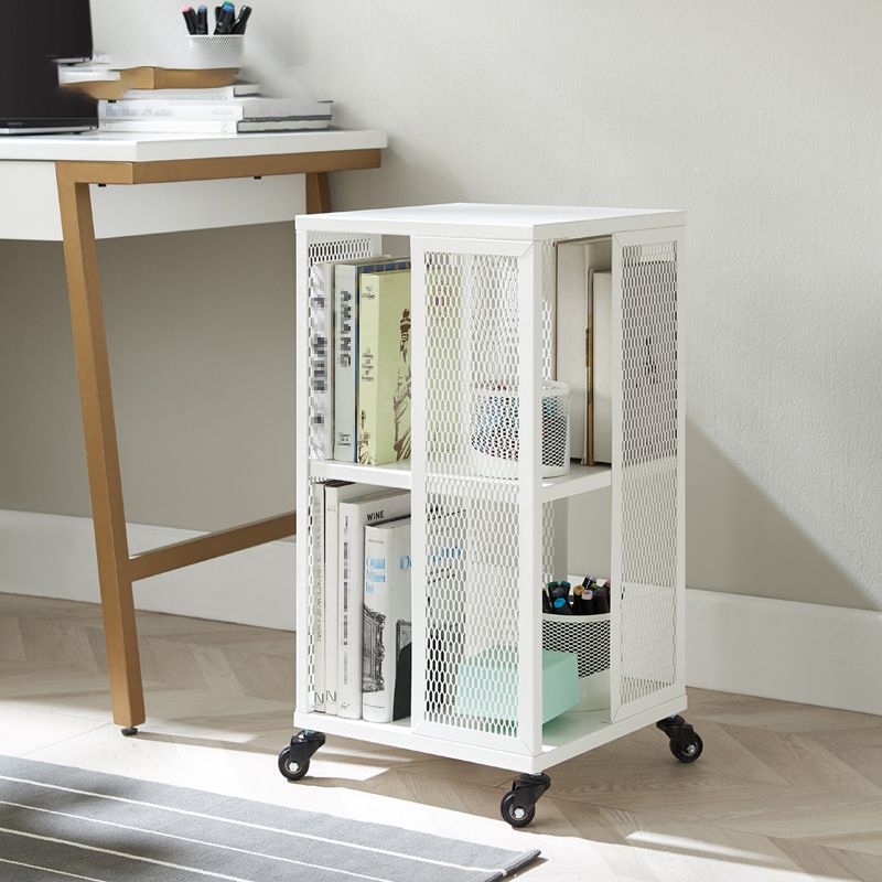 Scandinavian Metal Open Etagere Bookshelf with Iron Frame and Shelf Clearhalo 'Bookcases' 'Furniture' 'furniture_bookcases' 'Office Furniture' 1200x1200_58a88e91-7e3b-4743-9f1f-3dca01003587