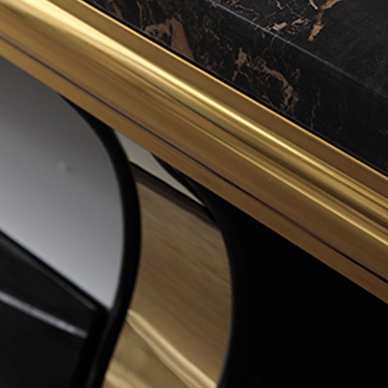 Glam TV Media Stand Open Storage Stand Console with 3 Drawers Clearhalo 'furn' 'furn_tv_stands_entertainment_centers' 'Furniture' 'Living Room Furniture' 'TV Stands & Entertainment Centers' 'TV Stands & Media Storage Furniture' 'tv_stands_entertainment_centers' 1200x1200_58aa1cfa-9695-43ca-adb6-78076fe775ca