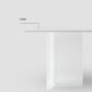Medieval Modern Stone Dining Table Double Pedestal Rectangle Table for Dining Room Clearhalo 'Dining Tables & Seating' 'Dining Tables' 'dining_table' 'furn' 'furn_dining_table' 'Furniture' 'Kitchen & Dining Furniture' 1200x1200_58ace3cc-d979-48be-bede-4a01ed693ba9