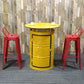 1/2/3 Pieces Modern Table and Stool Metal Bar Pub Table Set for Bar