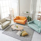 Modernism Square Arm Sofa 3-Seater 29.13" D x 27.56" H Loveseat Clearhalo 'furn' 'furn_sofas' 'Furniture' 'furniture_sofas' 'kitchen' 'kitchen_sofas' 'Living Room Furniture' 'Sofa' 'sofas' 1200x1200_58ae58e3-d2dc-400a-8fad-e99e68136f01
