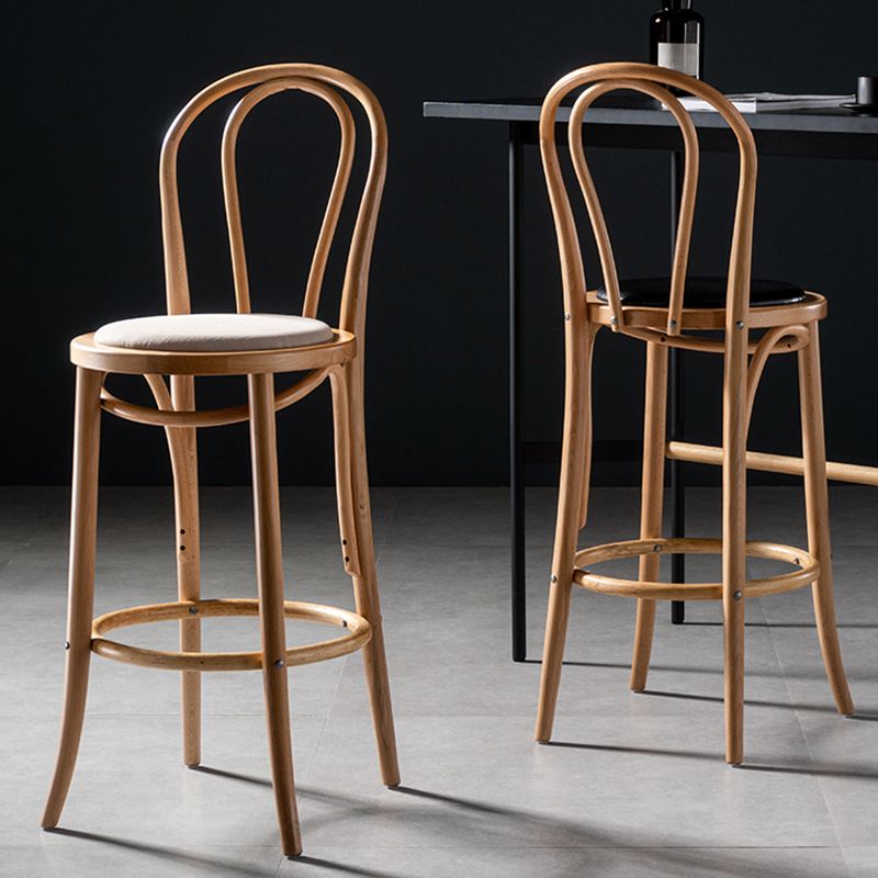 Modern Style Bar Stool Backrest Solid Wood Counter Stool for Bristol Clearhalo 'Bar Furniture' 'Bar Stools' 'bar_stools' 'furn' 'furn_bar_stools' 'Furniture' 'Kitchen & Dining Furniture' 1200x1200_58af2dd1-3244-4e67-b0e9-aa26e9d115ae