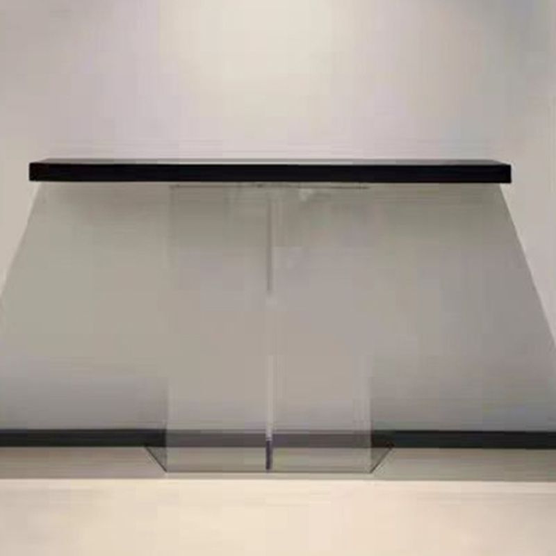 Table de la consola contemporánea de forma rectángulo Sofá de la consola de pino en natural/negro