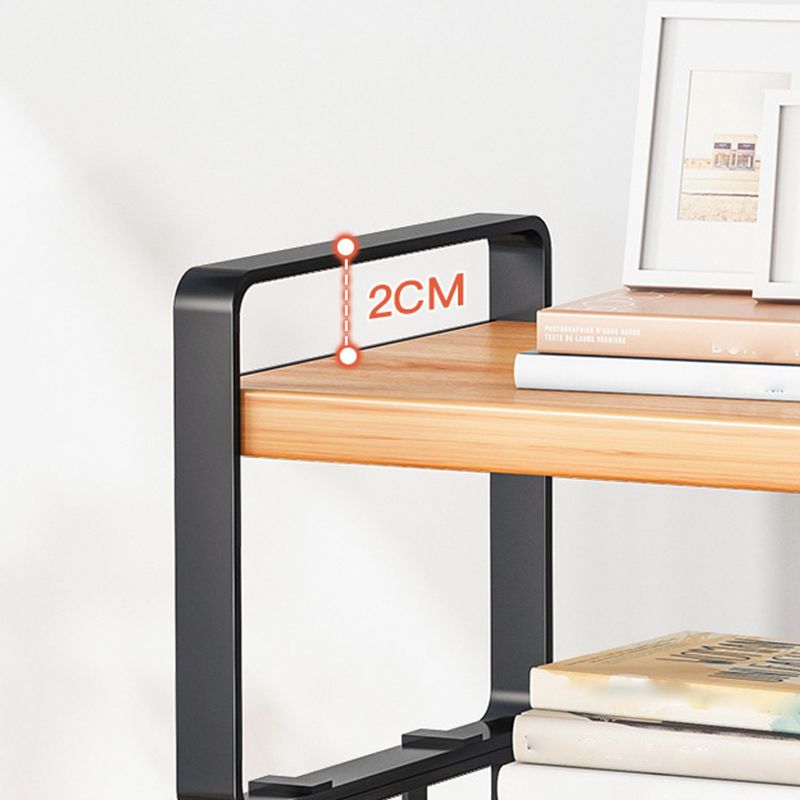 Modern Open Shelf Bookcase Metal Etagere Book Shelf for Study Room