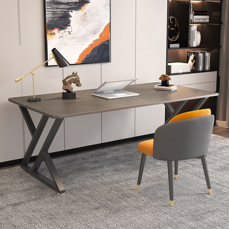 Escritorio de escritura rectangular industrial escritorio de oficina sinterizado para estudio