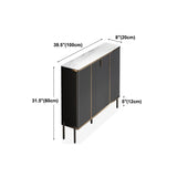 Armoire à buffet de salon en pierre armoire à serveur buffet moderne avec stockage et tiroir